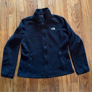 The North Face Jacket Womens Fleece Long Sleeve Full Zip Black Medium